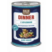 Solid Natura Dinner Кролик влажный корм для кошек жестяная банка 0,34 кг