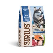 SIRIUS д/собак 2кг ТРИ МЯСА С ОВОЩАМИ с повыш активностью  5533  1/8