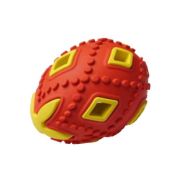 Игрушка д/собак Яйцо красно-желтое HOMEPET SILVER SERIES 6,2 см х 6,2 см х 8 см каучук 8887