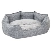 Лежанка ЛОФТ ЛАТТЕ M 56х48х19 Rich Breed ЛФ-60 СВЕТЛО-СЕРЫЙ