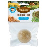 Деревенские лакомства Игрушка д/кош Мятный шар Лимонник + мелисса, 22г.
