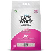Наполнитель CATS WHITE д/кошек КОМКУЮЩИЙСЯ Baby Powder аромат детской присыпки 10л