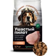 Ушастый пилот 3,7 кг. сухой корм д/собак с индейкой