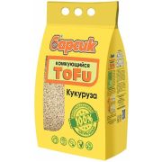 Наполнитель БАРСИК д/кошек КОМКУЮЩИЙСЯ TOFU КУКУРУЗНЫЙ 4,54л /2,3кг 1/3