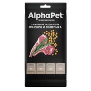 Крем-лакомство для кошек AlphaPet Superpremium  с ягненком и облепихой. 48 г (4шт*12гр) 4868