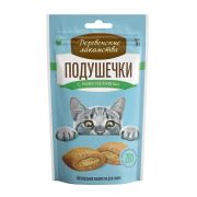 Деревенские лакомства для кошек Подушечки с пюре из курицы, 30г 1/50
