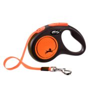 Поводок-рулетка Flexi New Neon tape S 5m 15kg orange ГЕРМАНИЯ
