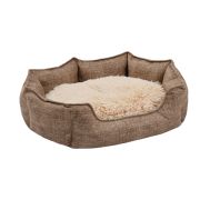 Лежанка ЛОФТ ЛАТТЕ M 56х48х19 Rich Breed ЛФ-60 СВЕТЛО-БЕЖЕВЫЙ