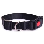 Ошейник для собак LionPets LPO-045-8 (Чёрный) (S-Обхват 28-48 см, ширина 2,0 см)