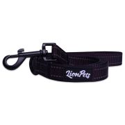 Поводок для собак LionPets со светоотражающими полосками (Чёрный) LP-710-1 (Ширина 2.0 см, длина 1,5 метра)