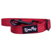 Поводок для собак LionPets со светоотражающими полосками (Красный) LP-710-2 (Ширина 2.0 см, длина 1,5 метра)