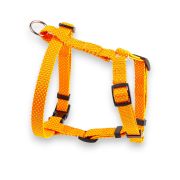 Шлейка Dog&Vogue NEO оранжевая 1,5 см