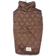 Жилет теплый для собак «Стежка» р.45 коричневый утеплитель экофайбер,подкладка флис,курточная ткань