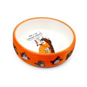 Миска для животных керамическая «Сытый кот», 0.35л Triol СОЮЗМУЛЬТФИЛЬМ