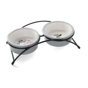 Миска для животных керамическая двойная на подставке «Матроскин и Галчонок», 2*0.25л Triol СОЮЗМУЛЬТФИЛЬМ