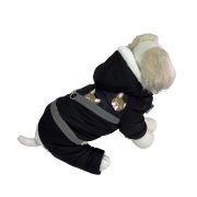 Комб-н-шлейка «Pet», мех, черный, L 2400