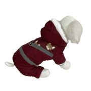 Комб-н-шлейка «Pet», мех, бордо, L 2301