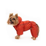Комбинезон для собак на синтепоне 37 (сука) морковный