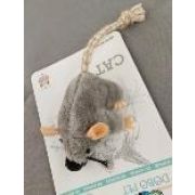 Игрушка WOGY д/кошек мягкая Мышка 15/8х6х3.5см с плетеным хвостиком арт.2025-2189 Код275745