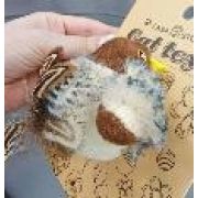 Игрушка WOGY д/кошек мягкая Птичка 13/7х8х5см интерактивный звук арт.2025-2518 Код276154