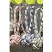 Игрушка NUNBELL д/собак канатная Мяч с петлями 4шт, d=7см h=20см, микс арт.2025-2841 Код275766