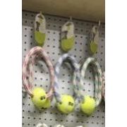 Игрушка NUNBELL д/собак канатная Кольцо d=17см с мячом теннисным d=6см, микс арт.2025-2832 Код275761
