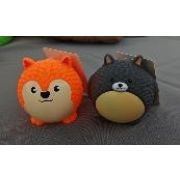 Игрушка-пищалка WOGY д/собак Зверята d=8см, микс арт.2025-2175 Код276187