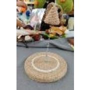 Игрушка-когтеточка WOGY д/кошек Пирамида на пружинке h=27см с основанием из джута d=18см арт.2025-2197 Код275749