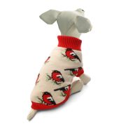 Свитер «Снегири» М, серо-красный, дл.изделия по спине 30см Triol NEW YEAR