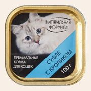 Натуральная формула 100 г д/кош суфле с кроликом (ламистер) 1/15