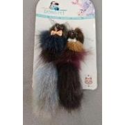 Набор игрушек WOGY д/кошек Мышки 2шт 12х3х3см, натуральный мех норки, микс арт.2025-2206 Код275756