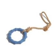 Игрушка WOGY д/собак кольцо 41х12х1.6см с ручкой, микс арт.2024-2201 Код272608