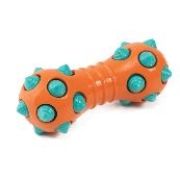 Игрушка-пищалка WOGY ONI д/собак Гантель 18х7х7см 168г с шипами, микс арт.2024-4467 Код273633