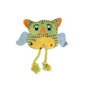 Игрушка-пищалка WOGY д/собак мягкая Сова 30х28х10см с канатами, крылья шуршат арт.2024-3312 Код273515