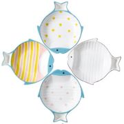 Keiko Миска д/кош керамика фигурная Рыбка цвет ассорти 150мл (1/36) 0343