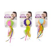 Игрушка д/кошек Pawise Мячик с хвостиками текстиль 18см (1/24)