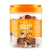 Holly Jolly Лакомство д/соб Суши из говядины с кожей трески (Банка пластик) 500г (1/24)  2150