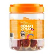 Holly Jolly Лакомство д/соб Уши кроличьи с утиным филе (Банка пластик) 500г (1/24)  2198