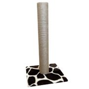 Когтеточка 35*35*82см ВЫСОКИЙ И ТОЛСТЫЙ СТОЛБИК джут Ø10 Rich Breed КД-18 СВЕТЛО-СЕРЫЙ