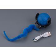 Игрушка WOGY д/кошек интерактивная Шар d=5см LED с червячком l=20см, 3 режима интенсивности игры, USB, микс арт.2024-7800 Код275250