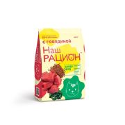 Наш рацион 0,400кг д/кошек Говядина 5755   1/8