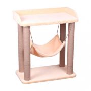 Когтеточка 35*60*70см Столб D- 7см,  ДЖУТ Лежанка «Диона»   333