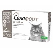 Селафорт для кошек 7,6-10 кг 1*60мг/1мл КРКА