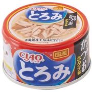 INABA Ciao Toromi конс 80гр д/кош Куриное филе/Тунец Кацуо/Гребешок в бульоне