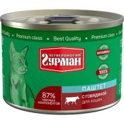 Гурман паштет 190,0 для кошек с говядиной 1799 1/12