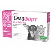 Селафорт для кошек и собак <2,5 кг 1*15 мг/0,25мл КРКА