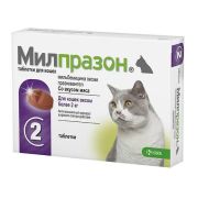 Милпразон 2*16мг/40мг д/кошек  (КRKA) 6219
