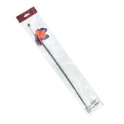 Игрушка д/кошек Дразнилка УДОЧКА пластиковая Бабочка 50 см 601161