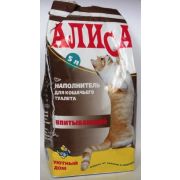 Наполнитель АЛИСА д/кошек ВПИТЫВАЮЩИЙ 4,6л/2,5кг 1/4