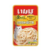 INABA КИННОДАСИ пауч 60г в желе кур.филе со вкус.морс.гребеш, д/кошек 1/48 6839